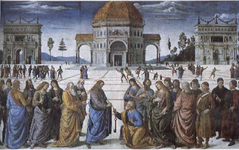 Pietro Perugino Christian kingdom of heaven will be the key to St. Peter's Germany oil painting art